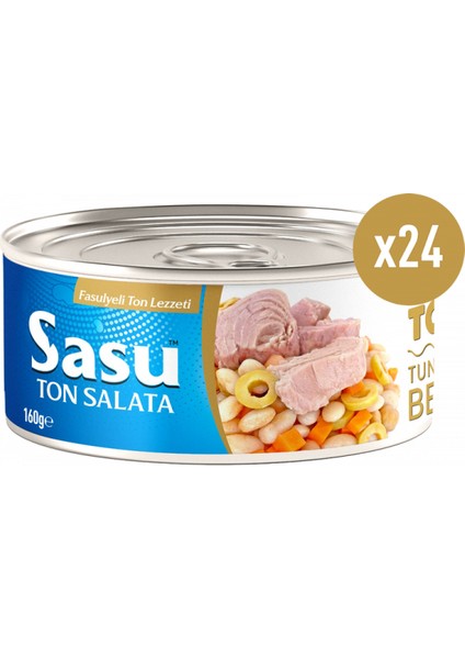 Fasulyeli Ton Salata 24X160G Iri Parça