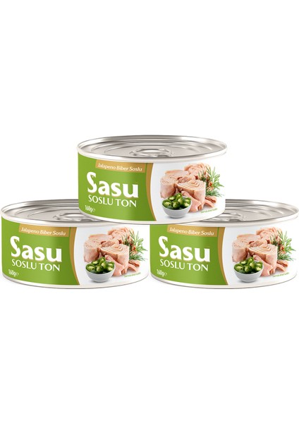 Jalapeno Biberli Ton Balığı 3X160G Bütün Dilim