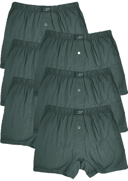 Erkek Pamuklu Penyesi Suprem Rahat Pacalı Renklı Dugmelı Boxer