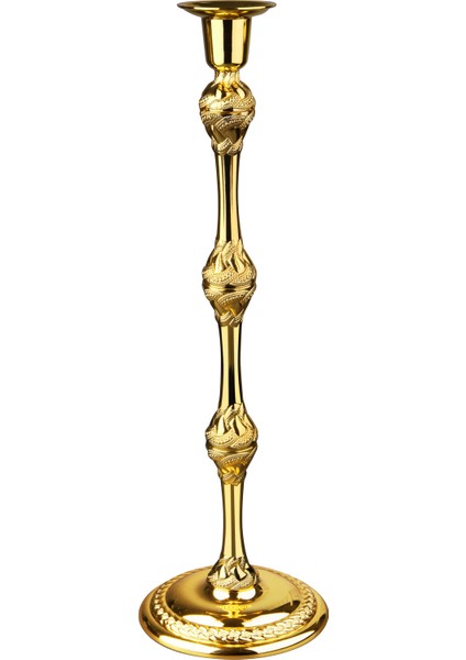 Lüx Dekoratif Tekli Şamdan,mumluk - Gold fiyatları