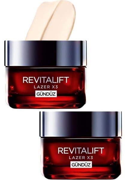 Loreal Paris Loreal Revitalift Lazer X3 Gündüz Bakım Kremi 15 Ml X2