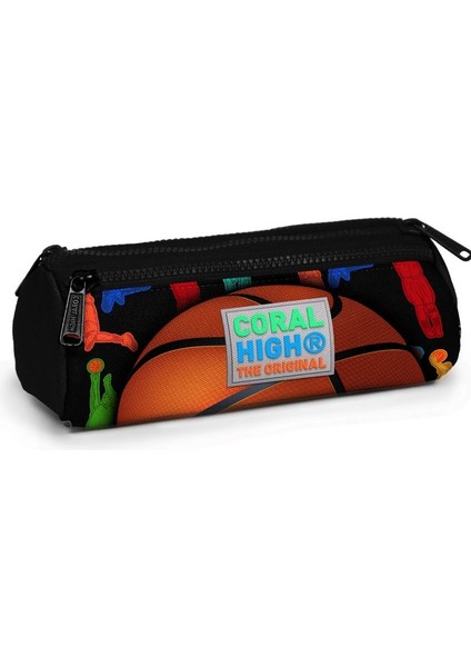 Yaygan Coral High Kids Basketbol Topu Üç Bölmeli Kalem Çantası Erkek