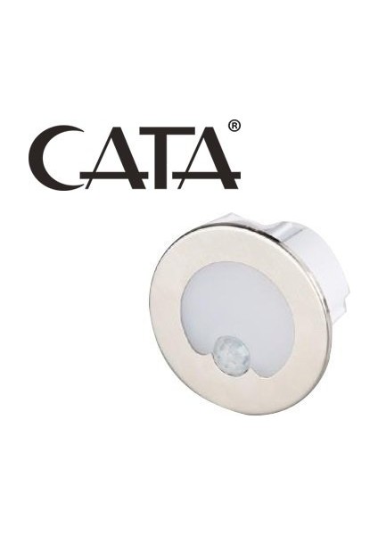 CT-5174 Yuvarlak 1,5W Beyaz - Sensörlü Koridor Armatürü
