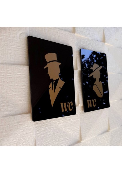 Glossy Black Serisi Wc Yönlendirme Seti