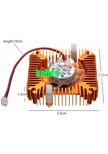 Alüminyum Fanlı Soğutucu 12V 3W-20W LED Işık Için Uyumlu indirimleri