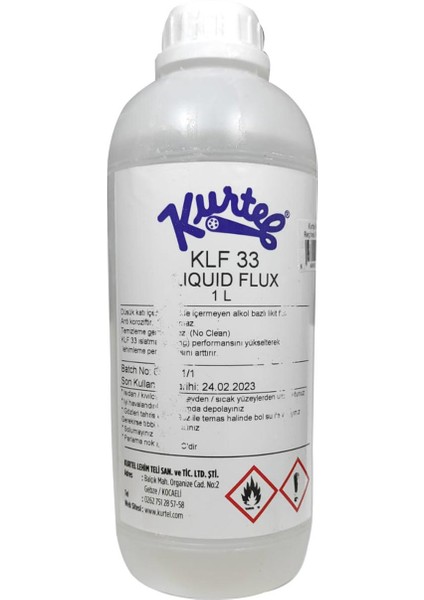 Likit Flux Reçine Bazlı Kurtel 1lt Klf-33