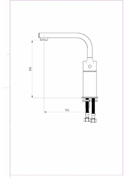 Rıtmo Tek Govde Lavabo Bataryası MTL85