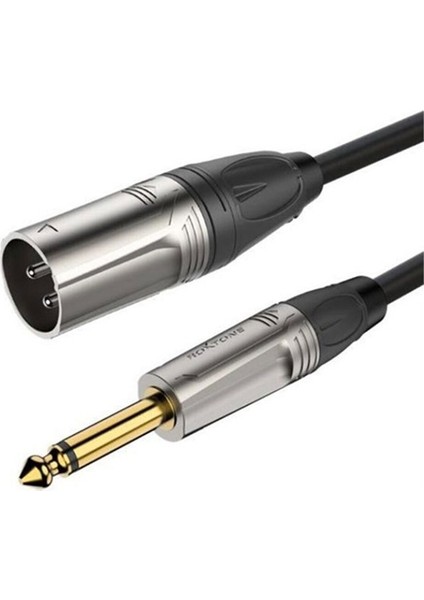 RX-K13101 1 Metre 6.3 mm Mono Gitar -Xlr Erkek Mikrofon Kablosu
