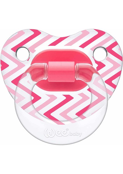 Şeffaf Desenli Damaklı No 1 Emzik 0-6 Ay