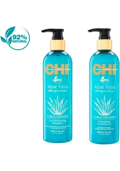 Aloe Vera Seti 3 (Şampuan 355 Ml, Saç Kremi 355 Ml)