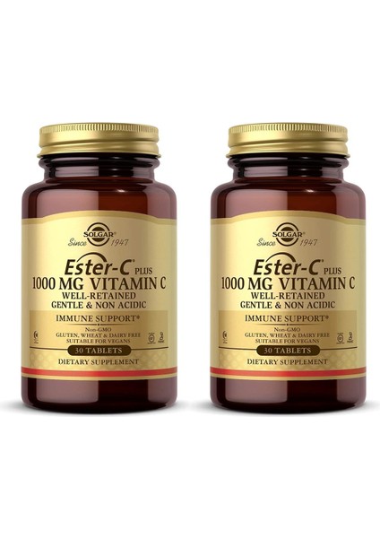 Ester-C Plus 1000 Mg 30 Tablet 2 Adet
