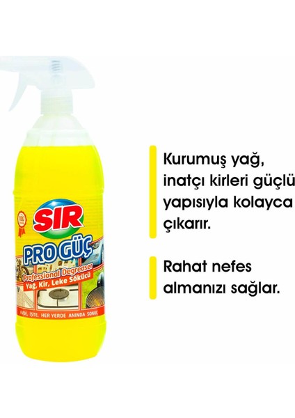 Pro Güç Yağ Kir Leke Sökücü Sprey 1000 ml modelleri