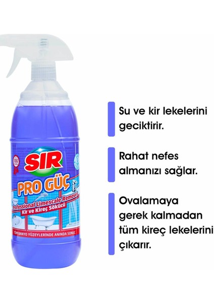 Pro Güç Kir ve Kireç Sökücü Sprey 1000 ml