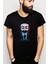 Mr Robot Baskılı Siyah Erkek Örme Tshirt 1