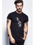 Riverdale Jughead Jones W Baskılı Siyah Erkek Örme Tshirt 1