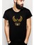 Eye Empire Egyptian Wallpaper Baskılı Siyah Erkek Örme Tshirt 1