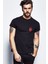 Atatürk Parmak Izi Baskılı Siyah Erkek Örme Tshirt 1