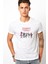 Schwifty Things On The Upside Time Baskılı Beyaz Erkek Örme Tshirt 1