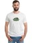 Teenage Mutant Ninja Turtles Logo Baskılı Beyaz Erkek Örme Tshirt 1