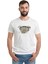 LED Zeppelin Baskılı Beyaz Erkek Örme Tshirt 1