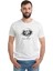 Ulu Önder Atatürkü Saygiyla ve Özlemle Baskılı Beyaz Erkek Örme Tshirt 1