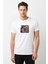 LED Zeppelın Group 2 Metal Rock Baskılı Beyaz Erkek Örme Tshirt 1