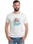 K Pop Ice Princess Jessica Baskılı Beyaz Erkek Örme Tshirt 1