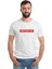 Remove Before The Flight Baskılı Beyaz Erkek Örme Tshirt 1