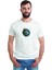 Mother Earth Peace In The Park Baskılı Beyaz Erkek Örme Tshirt 1