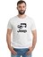 Jeep Baskılı Beyaz Erkek Örme Tshirt 1