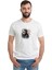 Joker Dizi Film Baskılı Beyaz Erkek Örme Tshirt 1