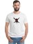 Pirates Of Caribbean Kurukafa Cpt Sparrow Baskılı Beyaz Erkek Örme Tshirt 1