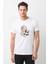 Witcher Ciri The Witcher Metal Rock Baskılı Beyaz Erkek Örme Tshirt 1
