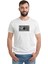 Pink Floyd The Pink Side Baskılı Beyaz Erkek Örme Tshirt 1