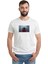 Marilyn Manson Metal Rock Music Müzik Baskılı Beyaz Erkek Örme Tshirt 1