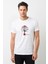 Red Hot Chili Peppers Baskılı Beyaz Erkek Örme Tshirt 1