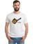 Original 1959 Les Paul Standard Baskılı Beyaz Erkek Örme Tshirt 1
