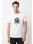 Osmanlı Devleti Resimlemesi Osmanlı Imparatorluğu'nun Yükselişi Baskılı Beyaz Erkek Örme Tshirt T-Sh 1