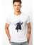 Yenilmez Yondu Galaxy Baskılı Beyaz Erkek Örme Tshirt 1