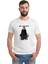 Joker 1 Baskılı Beyaz Erkek Örme Tshirt 1