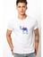 Camel Piramitleri Dromedary Deve Çöl Çizim Baskılı Beyaz Erkek Örme Tshirt 1