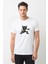 Zarude Pokemon V Baskılı Beyaz Erkek Örme Tshirt 1