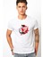 Attack On Titan Alice Madness Returns Baskılı Beyaz Erkek Örme Tshirt 1