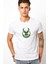 Milwaukee Bucks Logo Baskılı Beyaz Erkek Örme Tshirt 1