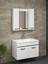Safir Beyaz 80 cm lavabolu banyo dolabı -Banyo Takımı 4