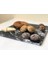 Doğal Siyah Mermer Sunum Tabağı 1 x 30 x 30 cm 3
