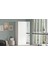 New Home 3 Kapaklı Çekmeceli Aynalı Gardırop Elbise Dolabı Beyaz Hm1-W 3
