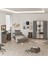 New Home Genç Odası Takımı 4'lü Set Beton-Kahve HM15-CG 2