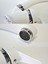 Beyaz Krom Mix Kuğu Sıcak Soğuk Çift Su Girişli Banyo Lavabo Musluğu Çeşmesi Bataryası 2