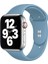42 mm - 44 mm M/l Apple Watch 3 4 5 6 Se Uyumlu Silikon Kordon Kayış Kot Mavi 1